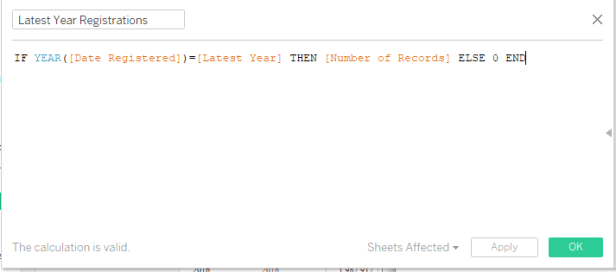 Viz - 4 Latest Year Registrations