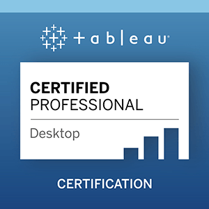 Tableau Certified Professional Logo